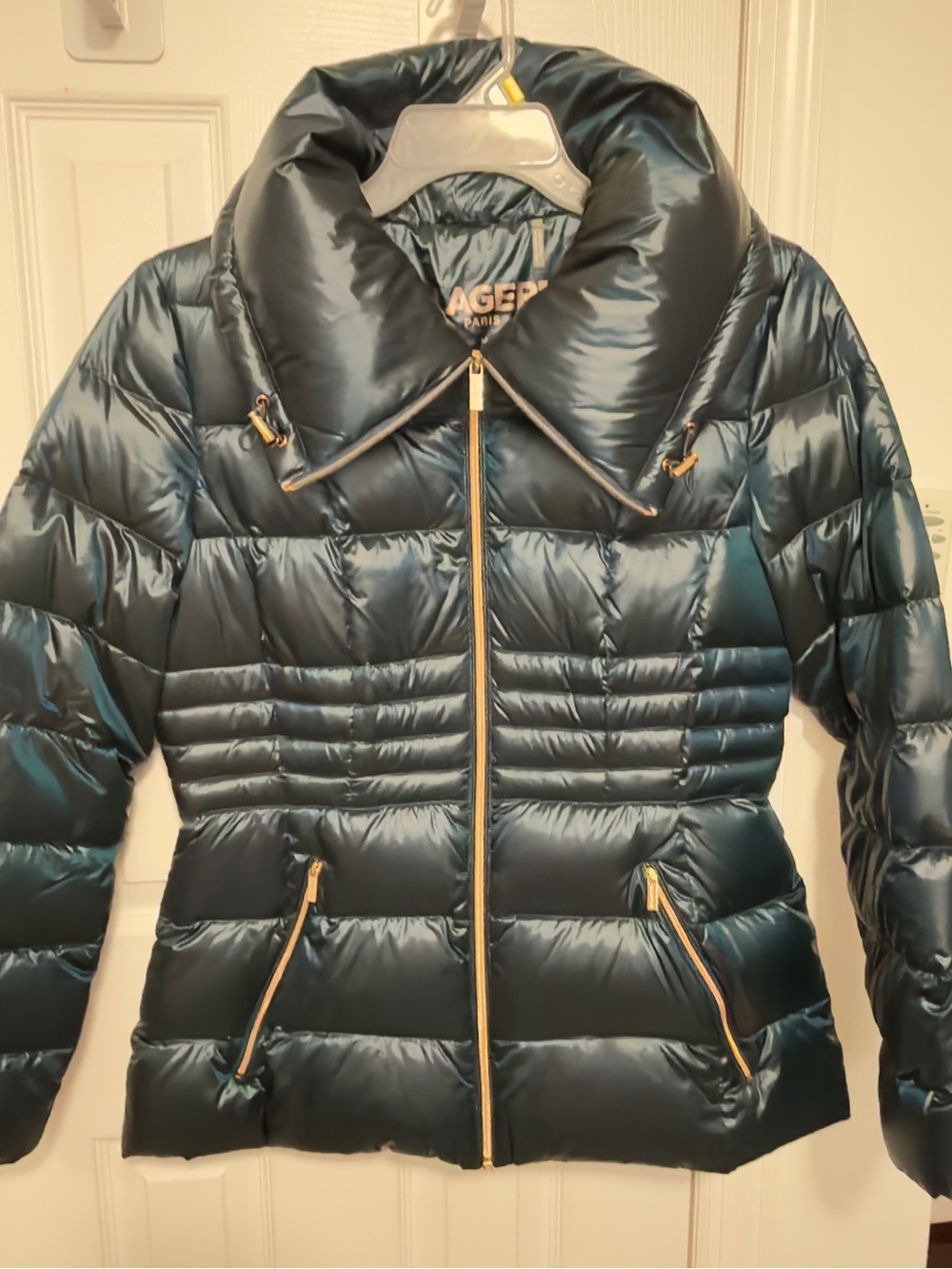 Karl Lagerfeld Lightweight Quilted Women’s Puffer Jacket - Teal